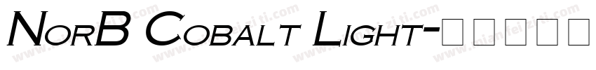 NorB Cobalt Light字体转换